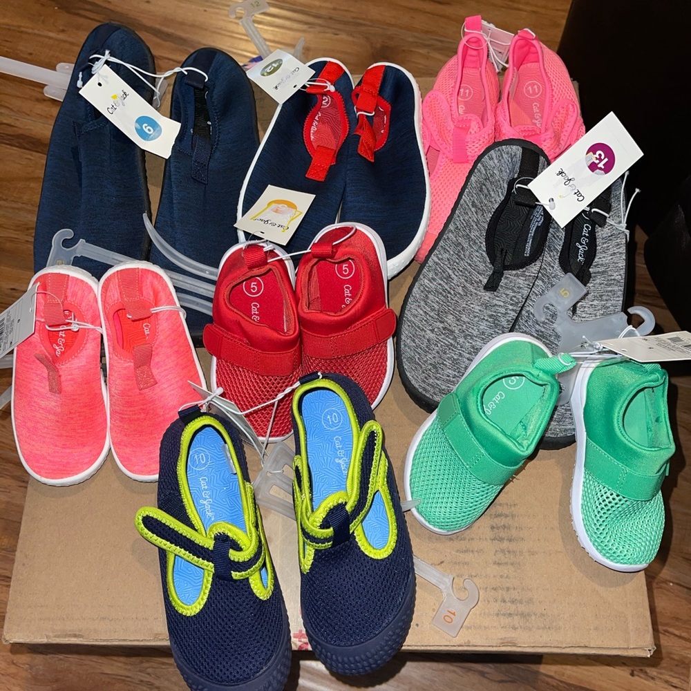 Water Shoes Bundle blue and red or coral / pink NWT